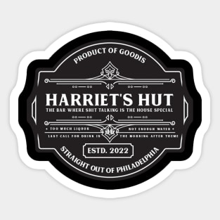 Harriet's Hut Design by Tia Ja'nae Sticker